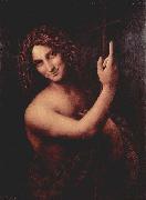 LEONARDO da Vinci Salai as John the Baptist Germany oil painting artist